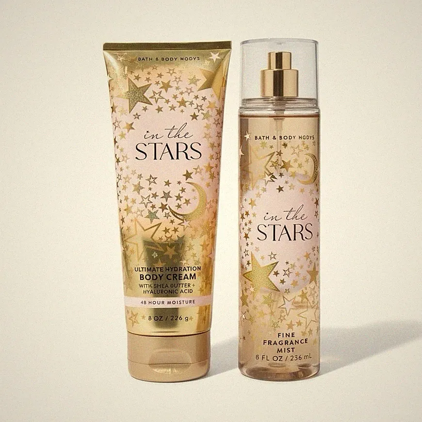 Bath & Body Works In The Stars Body Cream & Fine Fragrance Mist Set 8oz 6fl oz
