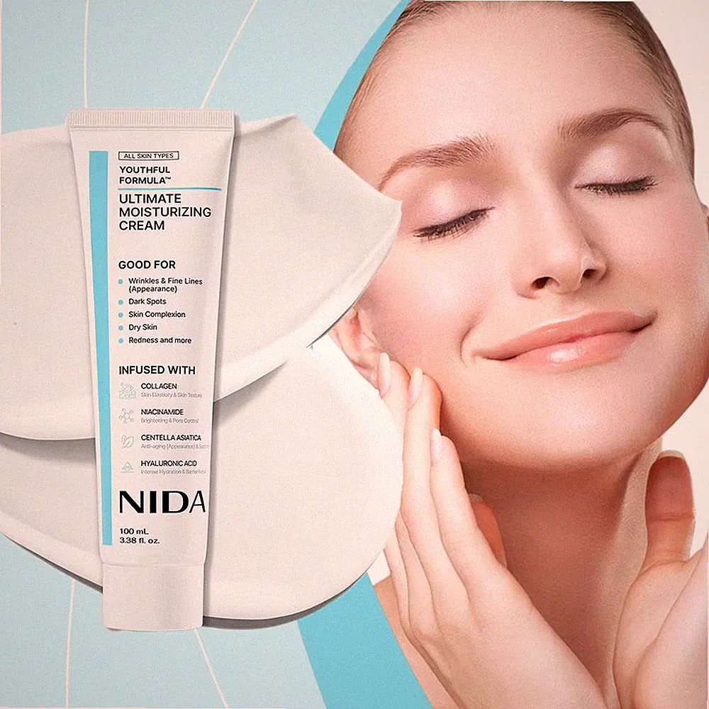 NIDA Youthful Formula Moisturizing Cream 3.38oz Korean Anti Aging Face