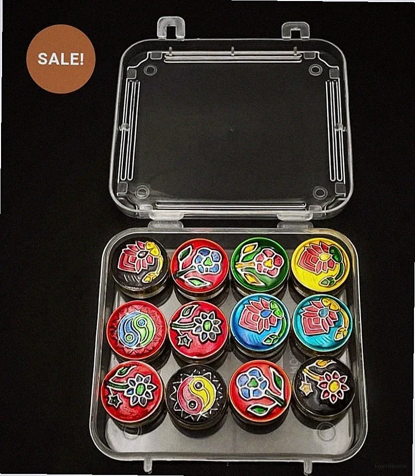 Solid Perfume Set of 12 Long Lasting Fragrance Balm Travel Size Gift Pack